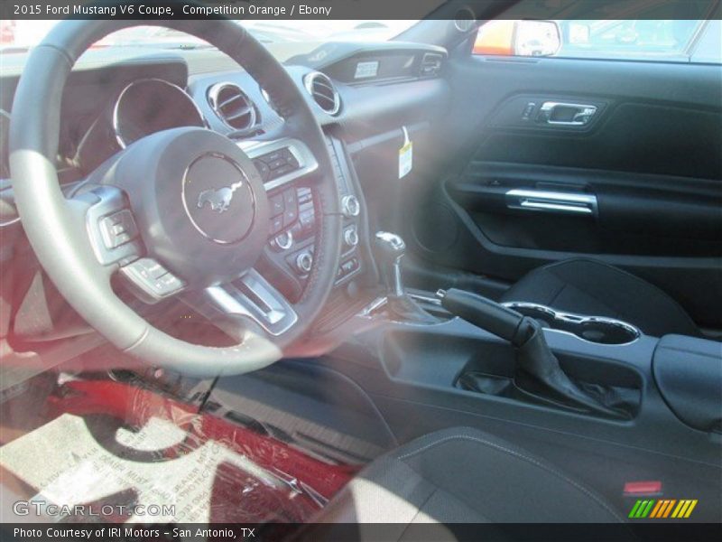 Competition Orange / Ebony 2015 Ford Mustang V6 Coupe