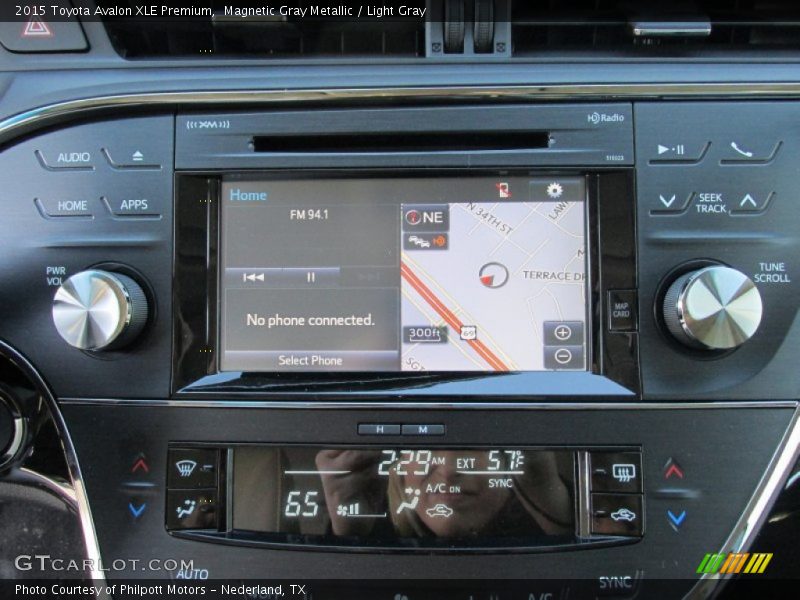 Magnetic Gray Metallic / Light Gray 2015 Toyota Avalon XLE Premium