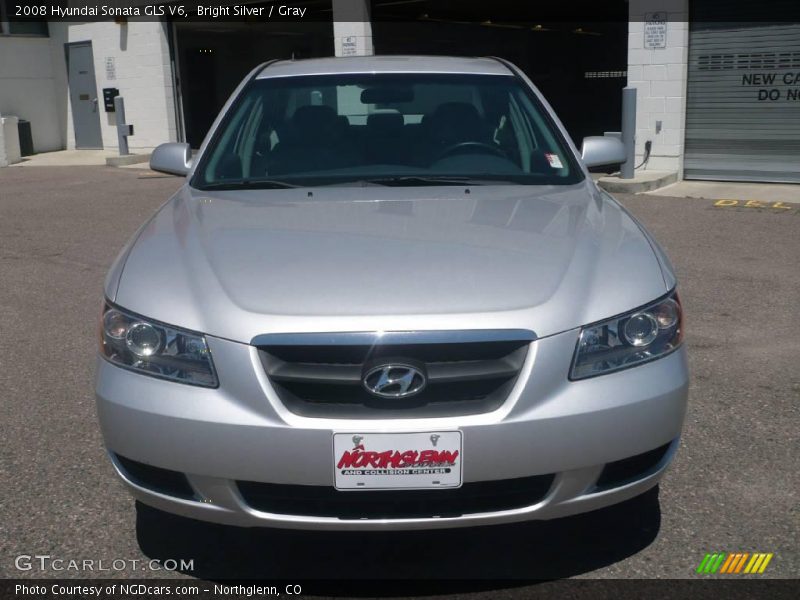 Bright Silver / Gray 2008 Hyundai Sonata GLS V6