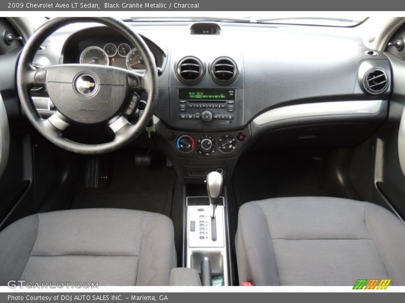 Black Granite Metallic / Charcoal 2009 Chevrolet Aveo LT Sedan