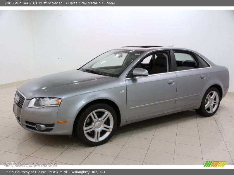 Quartz Gray Metallic / Ebony 2006 Audi A4 2.0T quattro Sedan
