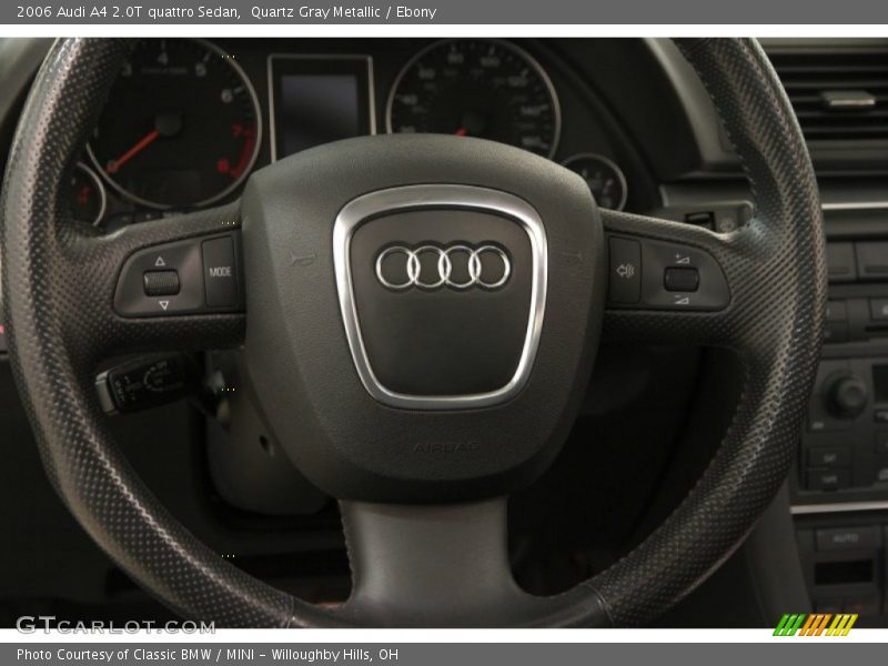 Quartz Gray Metallic / Ebony 2006 Audi A4 2.0T quattro Sedan