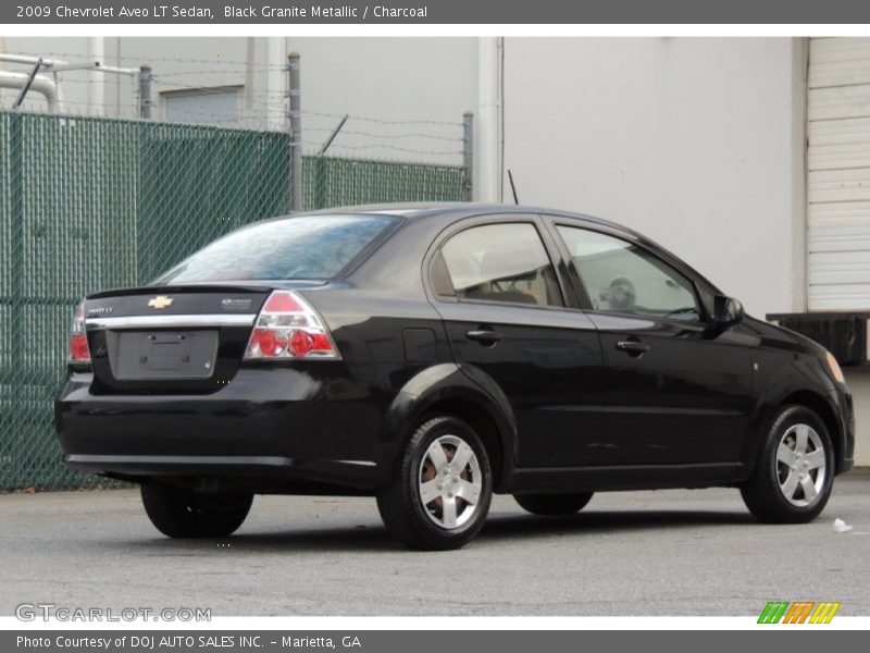 Black Granite Metallic / Charcoal 2009 Chevrolet Aveo LT Sedan