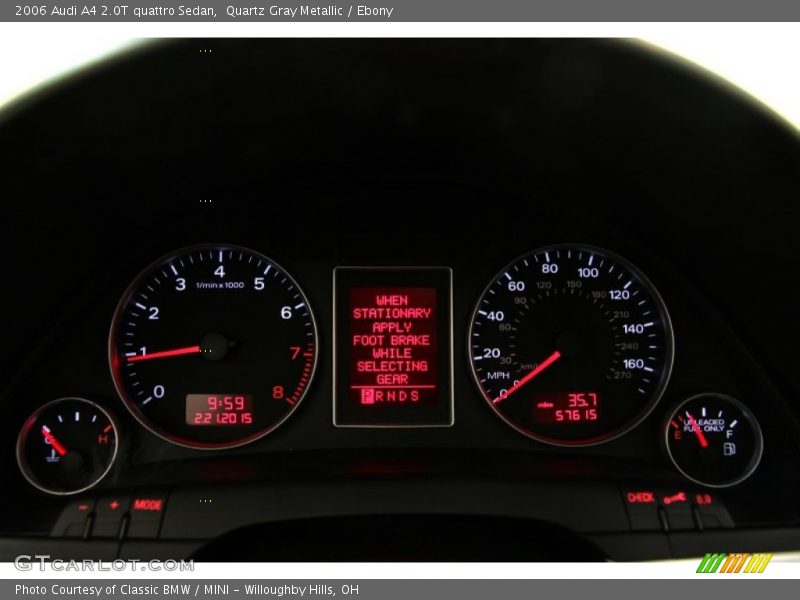Quartz Gray Metallic / Ebony 2006 Audi A4 2.0T quattro Sedan