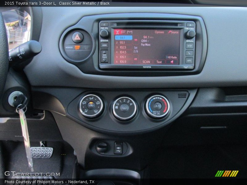 Controls of 2015 Yaris 3-Door L