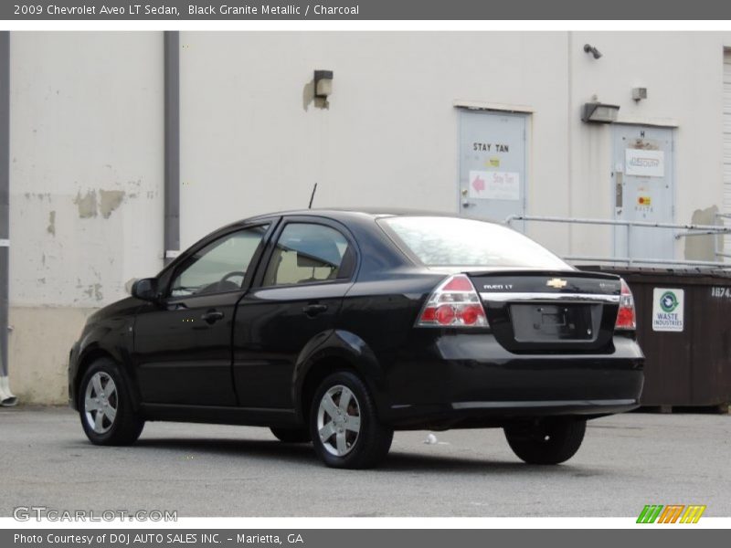 Black Granite Metallic / Charcoal 2009 Chevrolet Aveo LT Sedan