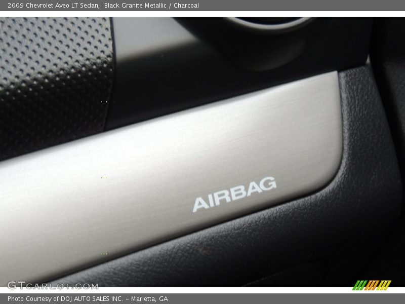 Black Granite Metallic / Charcoal 2009 Chevrolet Aveo LT Sedan