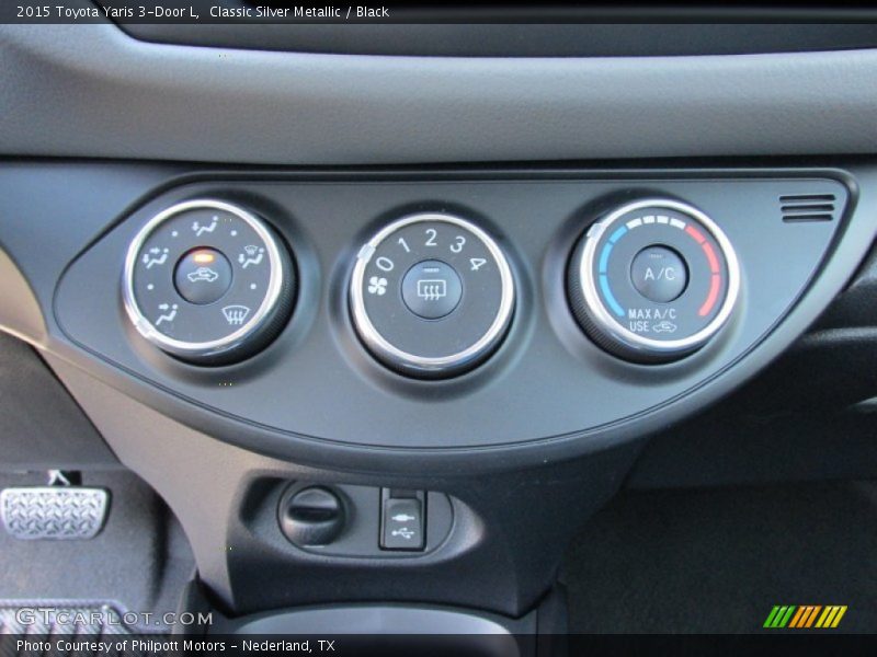 Controls of 2015 Yaris 3-Door L