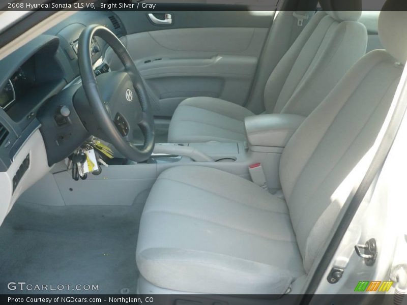 Bright Silver / Gray 2008 Hyundai Sonata GLS V6