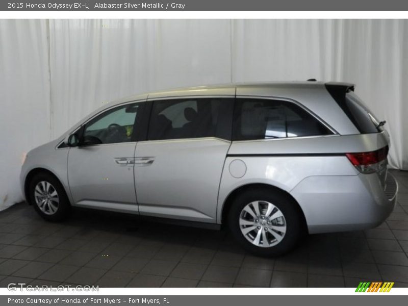 Alabaster Silver Metallic / Gray 2015 Honda Odyssey EX-L