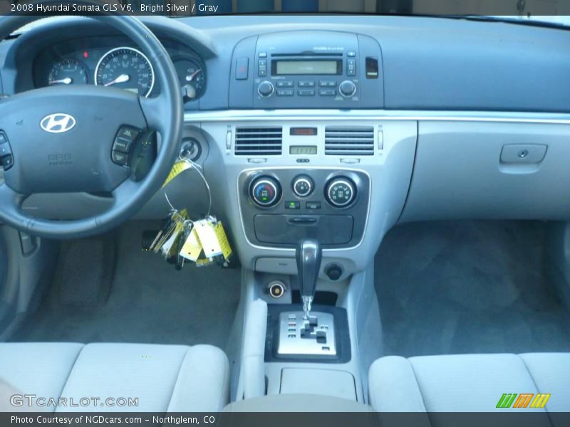 Bright Silver / Gray 2008 Hyundai Sonata GLS V6
