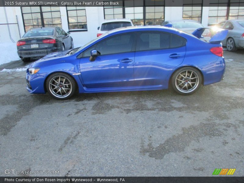 Galaxy Blue Pearl / Carbon Black 2015 Subaru WRX STI Limited