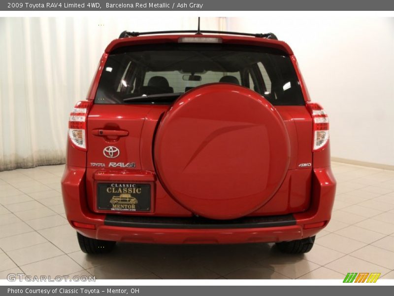 Barcelona Red Metallic / Ash Gray 2009 Toyota RAV4 Limited 4WD