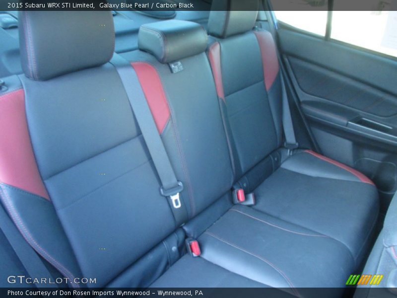 Rear Seat of 2015 WRX STI Limited