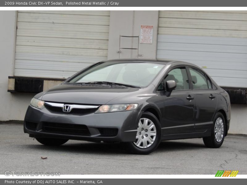 Polished Metal Metallic / Gray 2009 Honda Civic DX-VP Sedan