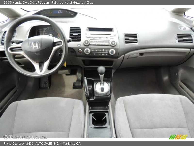 Polished Metal Metallic / Gray 2009 Honda Civic DX-VP Sedan