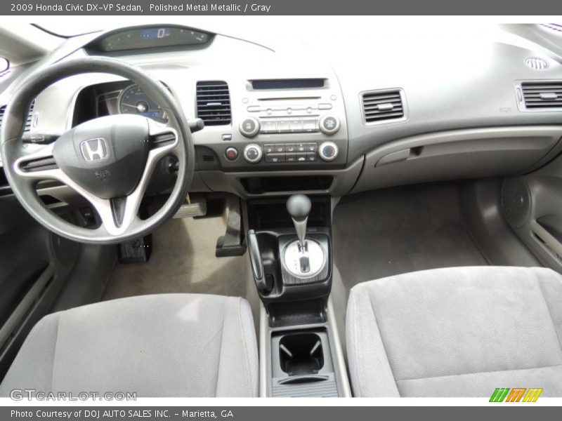 Polished Metal Metallic / Gray 2009 Honda Civic DX-VP Sedan