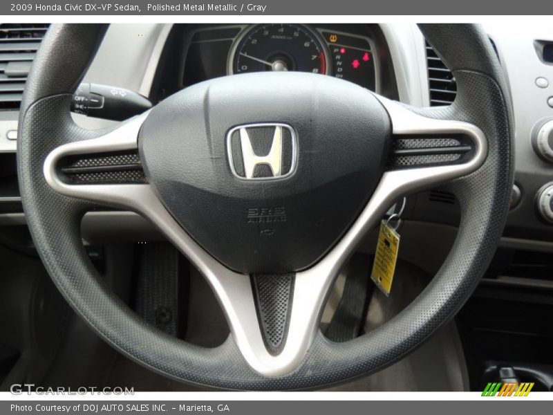 Polished Metal Metallic / Gray 2009 Honda Civic DX-VP Sedan