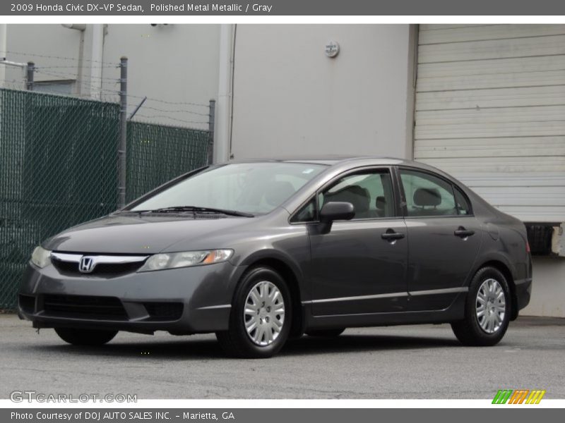 Polished Metal Metallic / Gray 2009 Honda Civic DX-VP Sedan