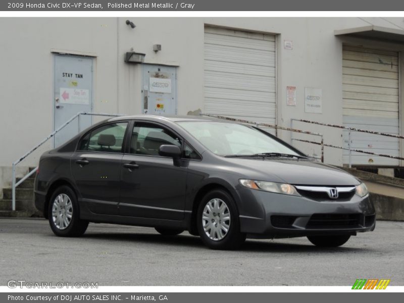 Polished Metal Metallic / Gray 2009 Honda Civic DX-VP Sedan