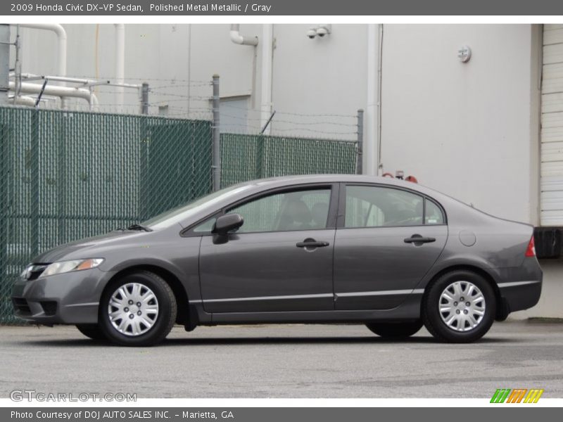 Polished Metal Metallic / Gray 2009 Honda Civic DX-VP Sedan