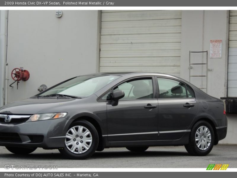 Polished Metal Metallic / Gray 2009 Honda Civic DX-VP Sedan