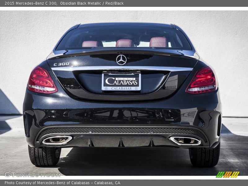 Obsidian Black Metallic / Red/Black 2015 Mercedes-Benz C 300