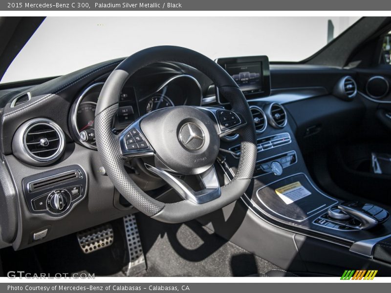 Paladium Silver Metallic / Black 2015 Mercedes-Benz C 300