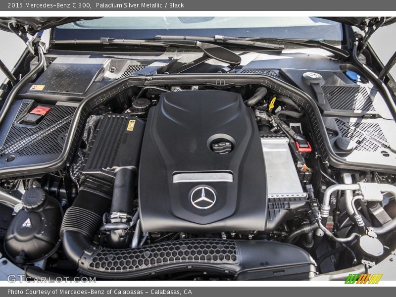 Paladium Silver Metallic / Black 2015 Mercedes-Benz C 300