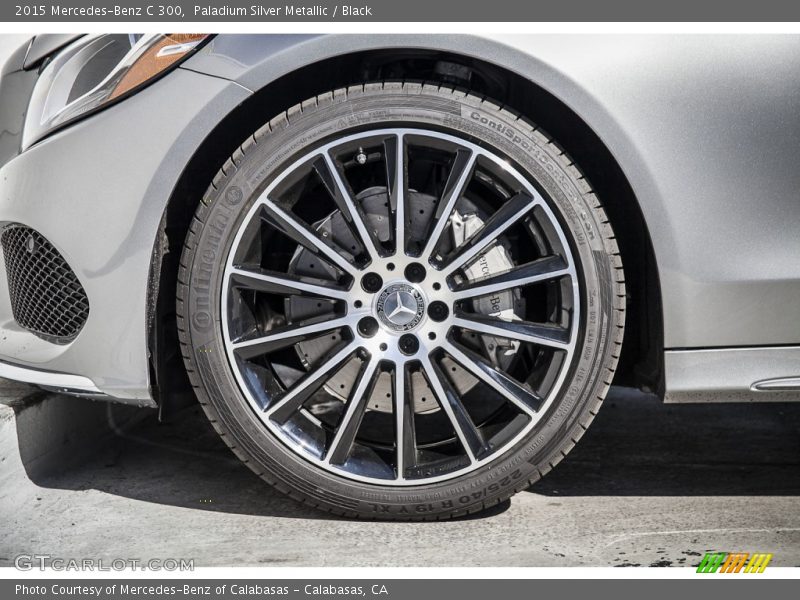Paladium Silver Metallic / Black 2015 Mercedes-Benz C 300