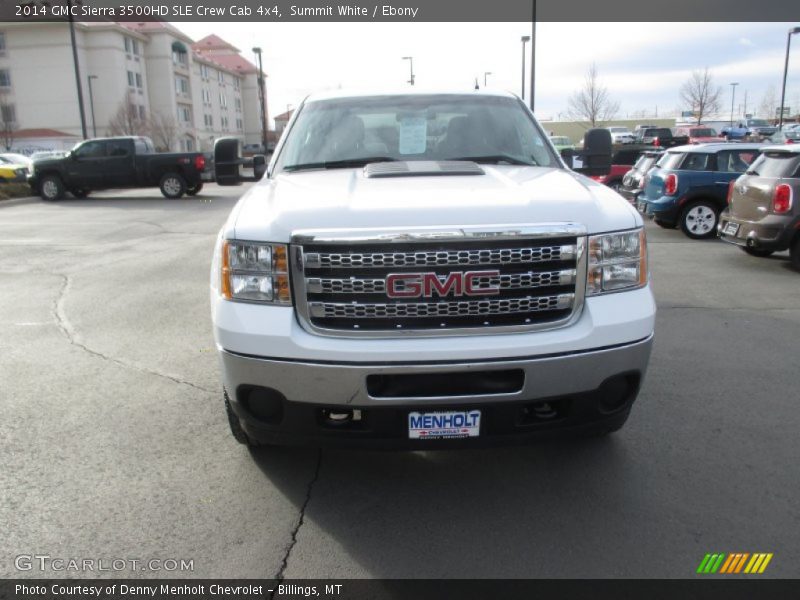Summit White / Ebony 2014 GMC Sierra 3500HD SLE Crew Cab 4x4
