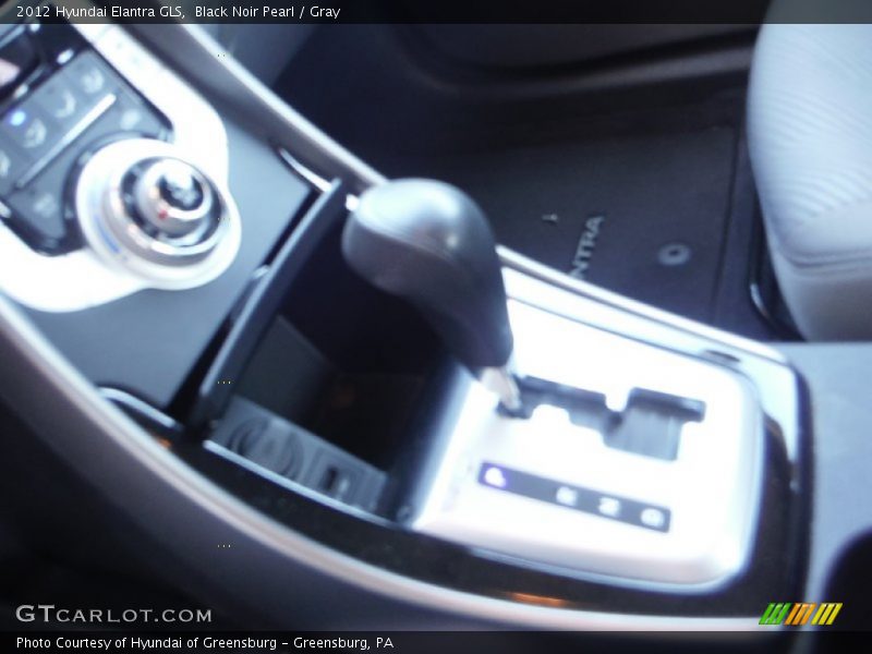 Black Noir Pearl / Gray 2012 Hyundai Elantra GLS