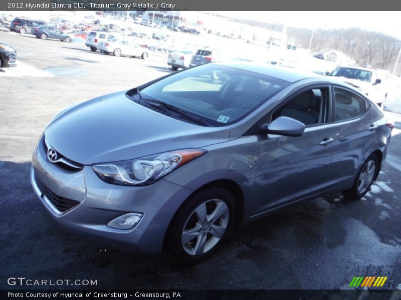 Titanium Gray Metallic / Gray 2012 Hyundai Elantra GLS