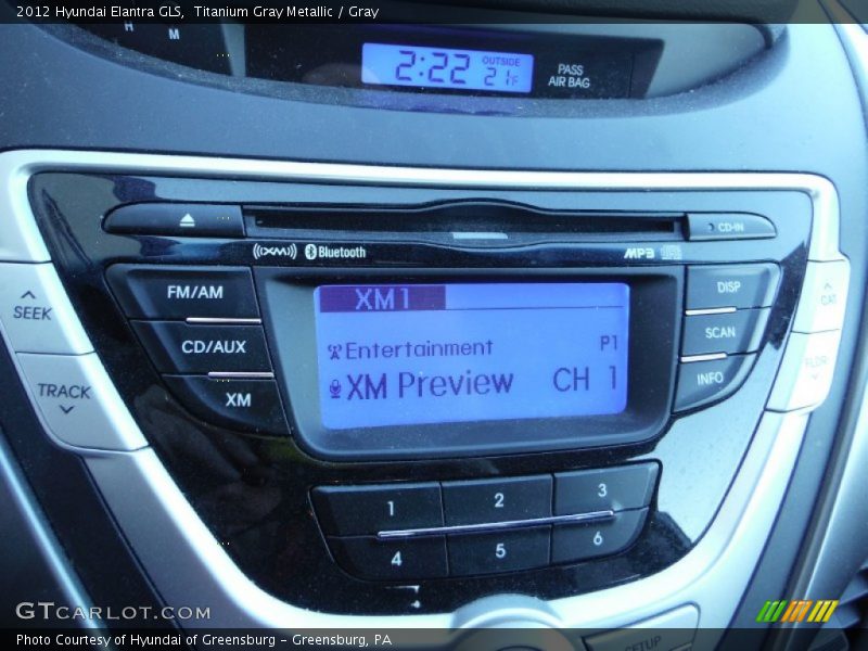 Titanium Gray Metallic / Gray 2012 Hyundai Elantra GLS