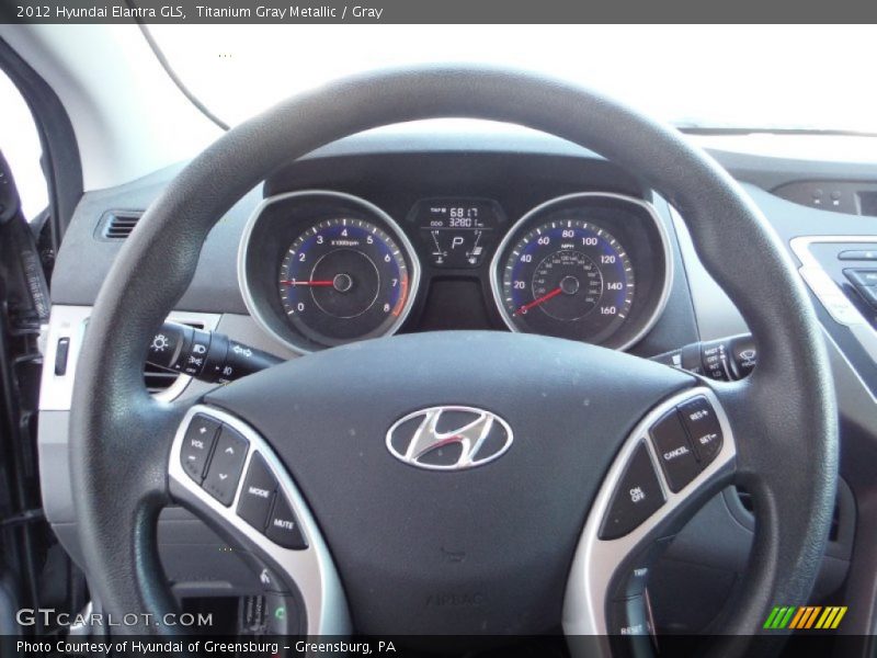 Titanium Gray Metallic / Gray 2012 Hyundai Elantra GLS