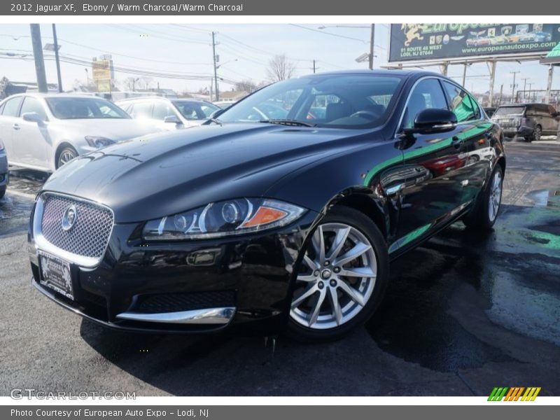 Ebony / Warm Charcoal/Warm Charcoal 2012 Jaguar XF