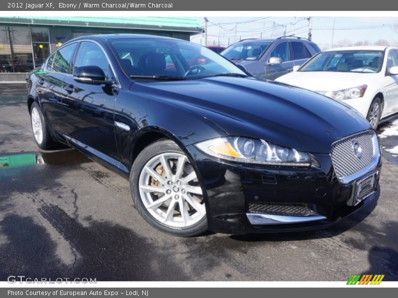 Ebony / Warm Charcoal/Warm Charcoal 2012 Jaguar XF