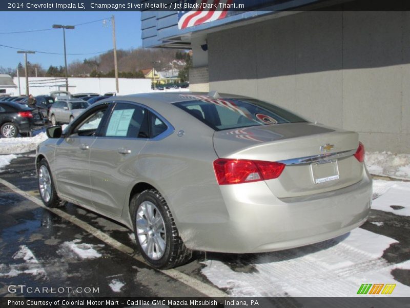 Champagne Silver Metallic / Jet Black/Dark Titanium 2014 Chevrolet Impala LS