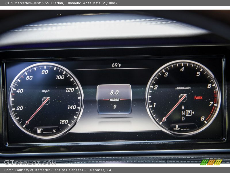 Diamond White Metallic / Black 2015 Mercedes-Benz S 550 Sedan