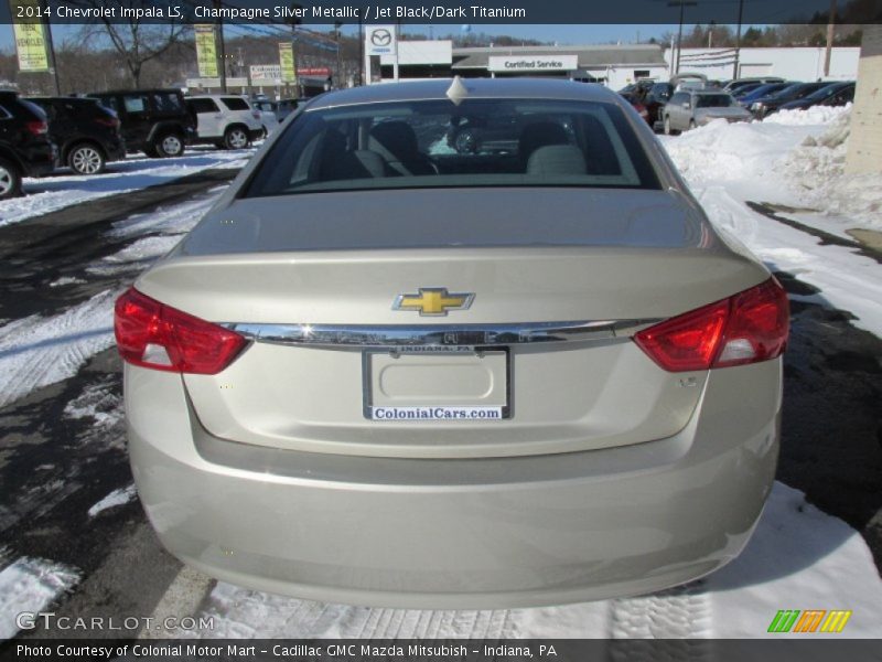 Champagne Silver Metallic / Jet Black/Dark Titanium 2014 Chevrolet Impala LS