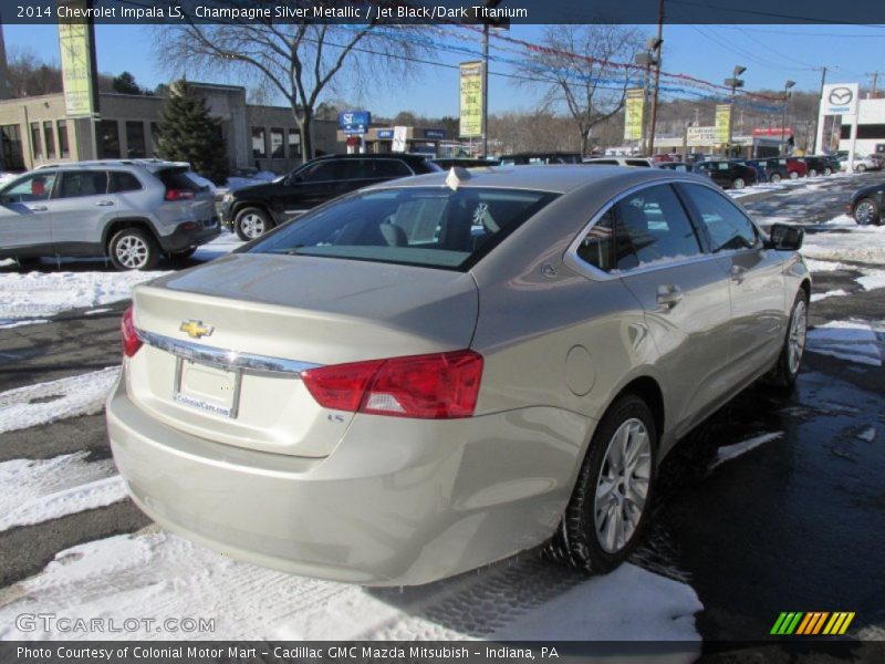 Champagne Silver Metallic / Jet Black/Dark Titanium 2014 Chevrolet Impala LS