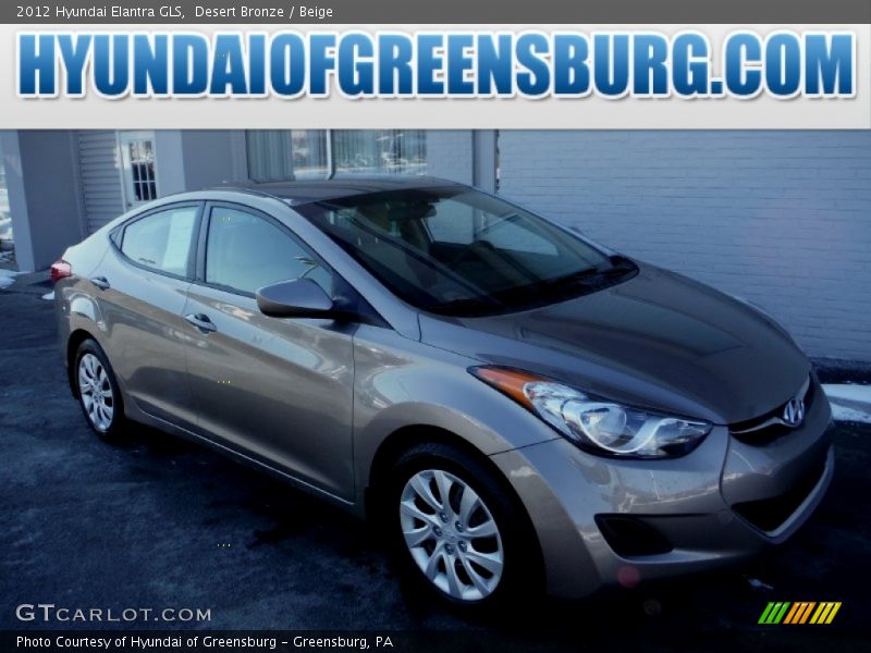 Desert Bronze / Beige 2012 Hyundai Elantra GLS