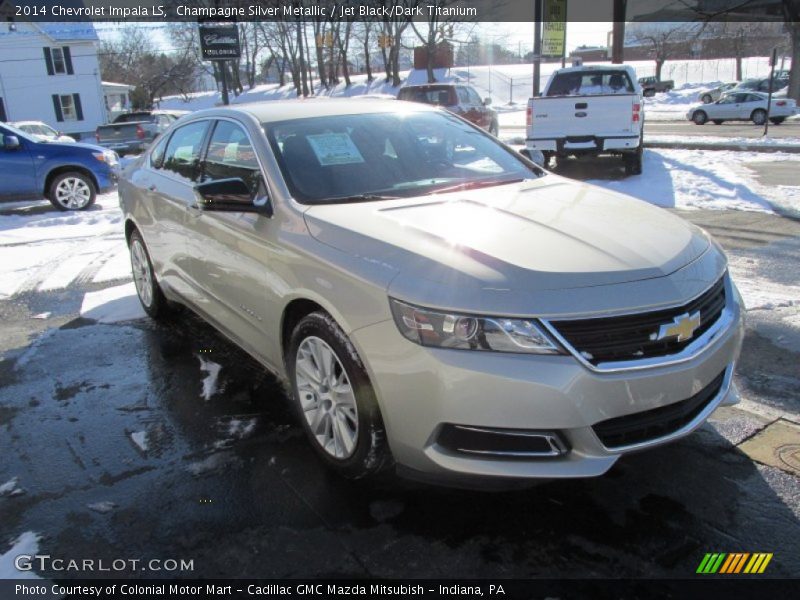 Champagne Silver Metallic / Jet Black/Dark Titanium 2014 Chevrolet Impala LS