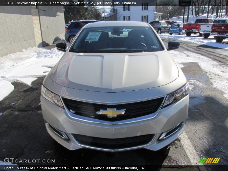 Champagne Silver Metallic / Jet Black/Dark Titanium 2014 Chevrolet Impala LS