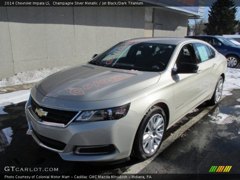 Champagne Silver Metallic / Jet Black/Dark Titanium 2014 Chevrolet Impala LS
