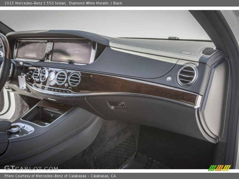 Diamond White Metallic / Black 2015 Mercedes-Benz S 550 Sedan