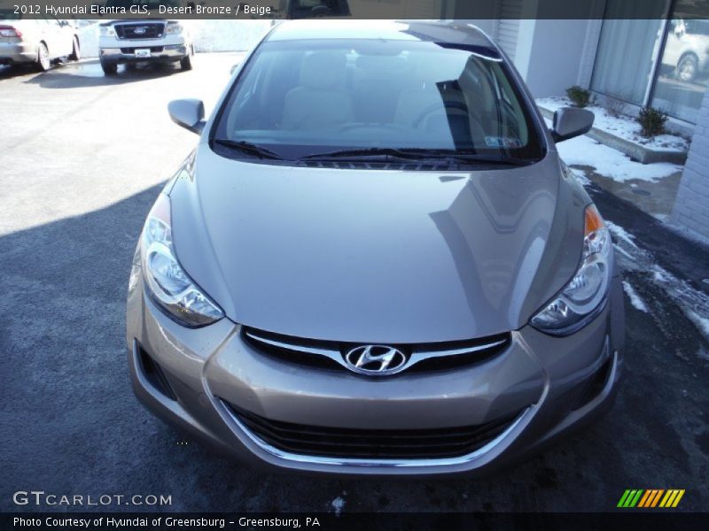 Desert Bronze / Beige 2012 Hyundai Elantra GLS