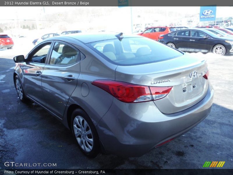 Desert Bronze / Beige 2012 Hyundai Elantra GLS