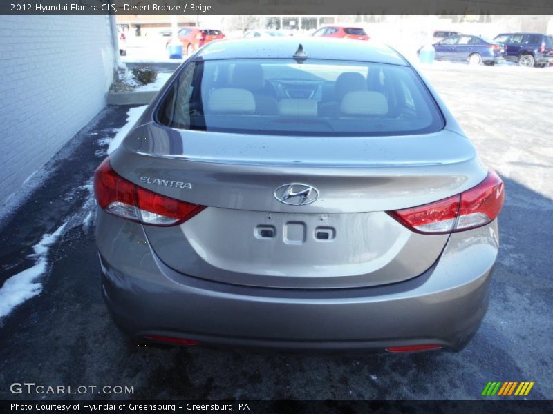 Desert Bronze / Beige 2012 Hyundai Elantra GLS