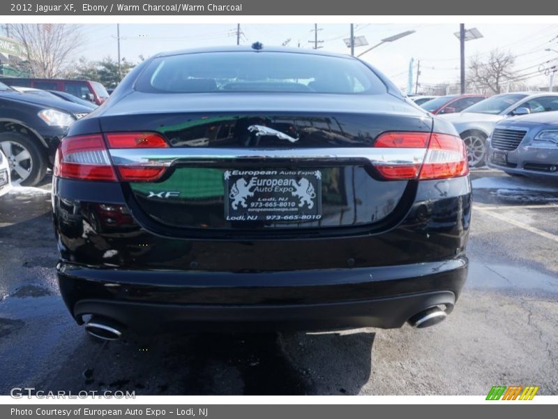 Ebony / Warm Charcoal/Warm Charcoal 2012 Jaguar XF